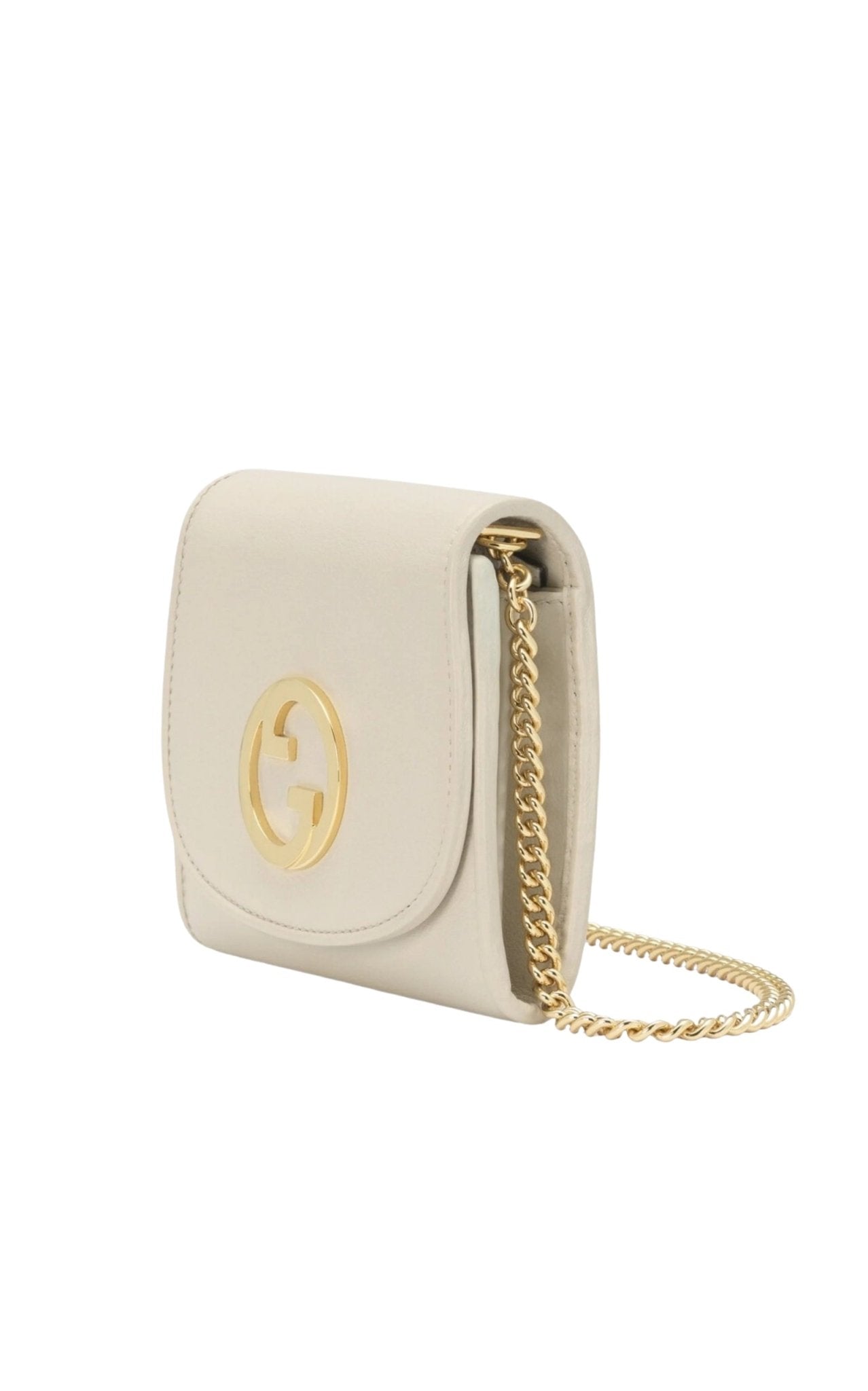 Gucci Blondie Medium Chain Wallet in Cream - Runway Catalog