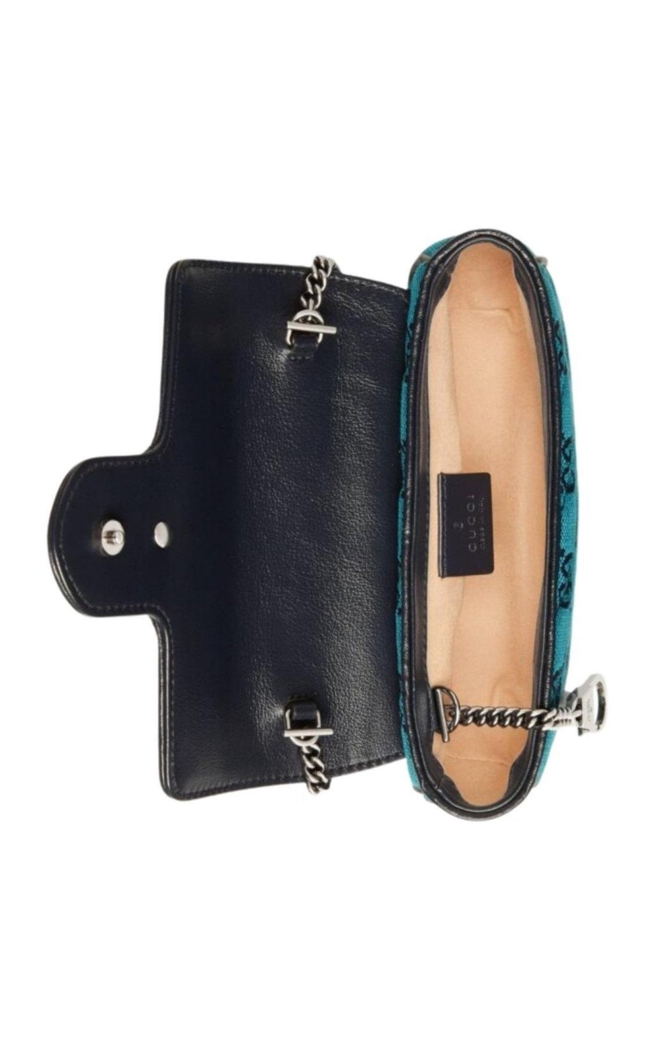 Gucci Blue GG Marmont Blue Super Mini Bag - Runway Catalog
