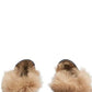 Blue Velvet & Fur Princetown Slippers Gucci