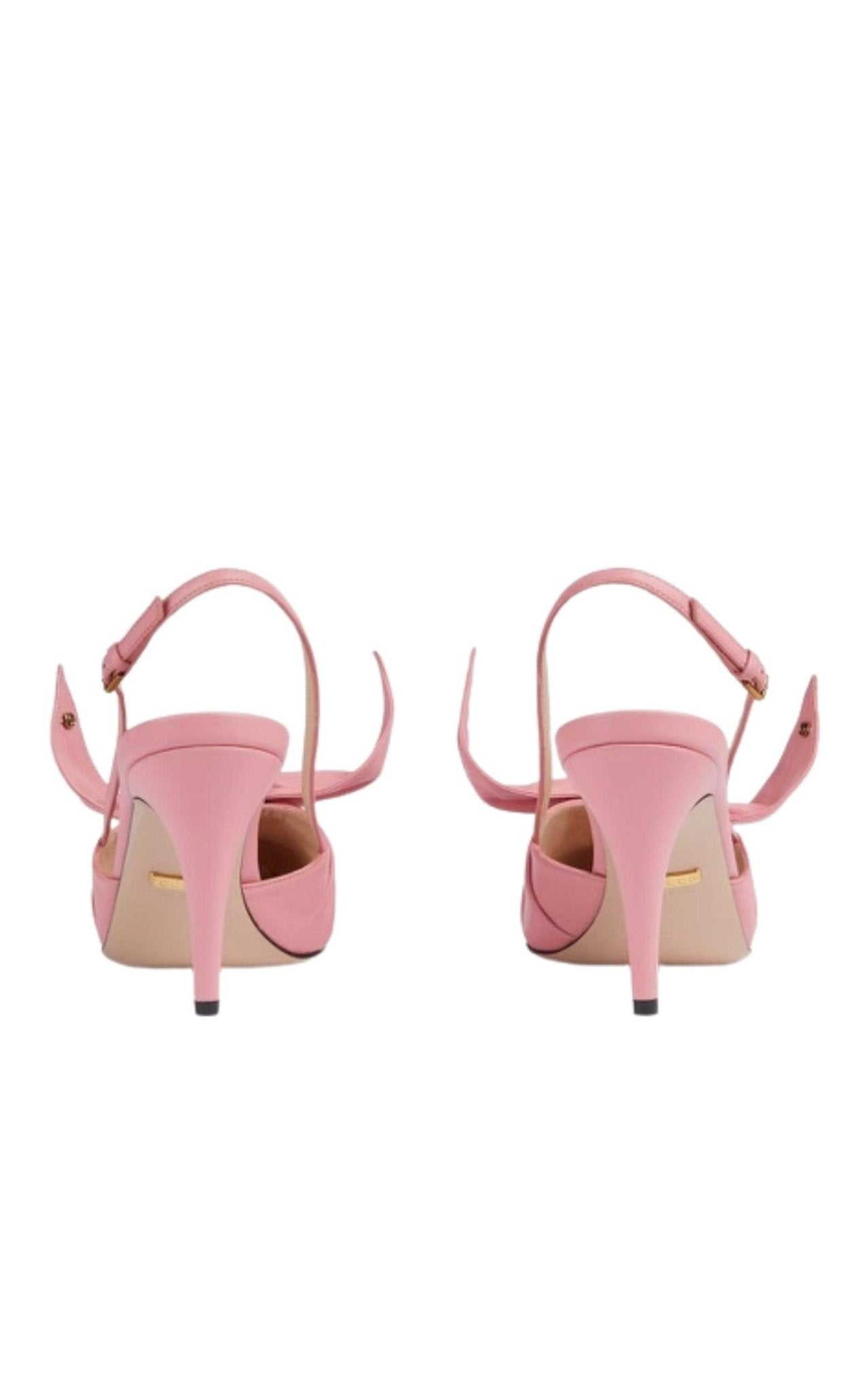 Gucci Bow - Embellished Leather Slingback Pumps - Runway Catalog