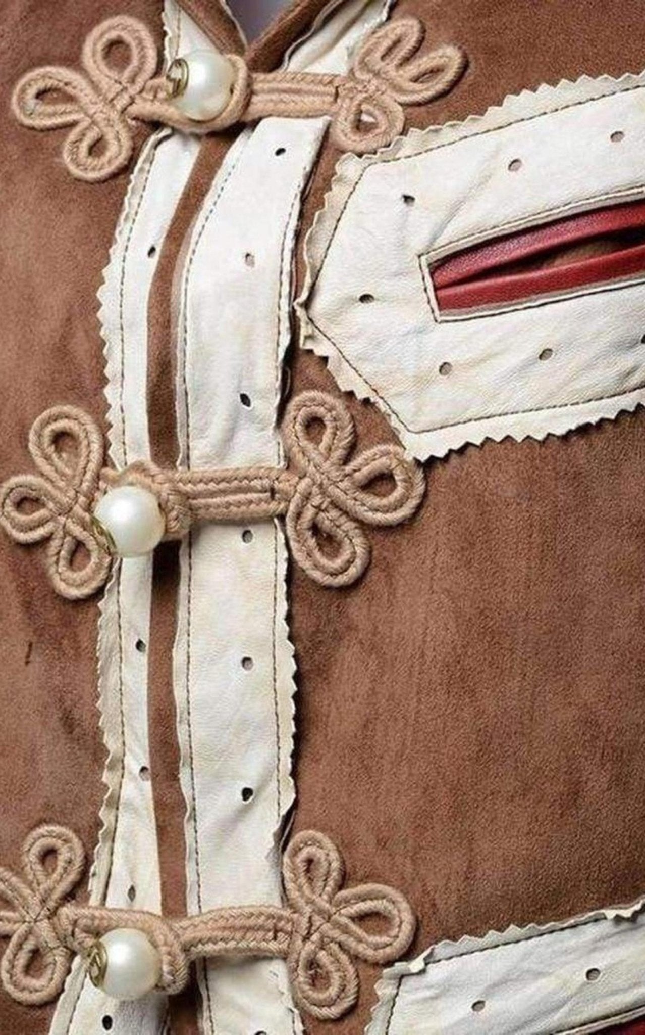 Gucci Brown Suede Embroidered Jacket - Runway Catalog