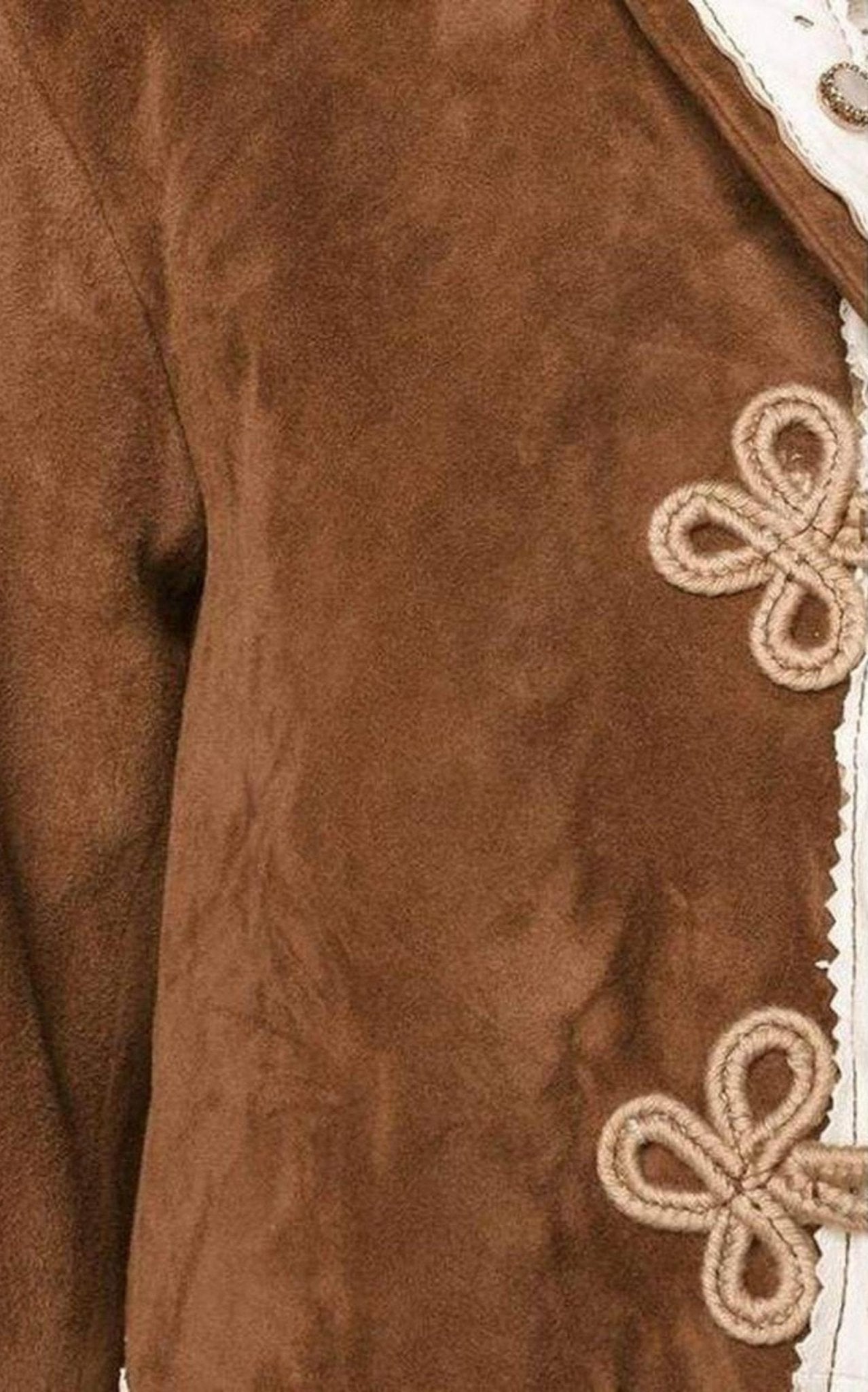 Gucci Brown Suede Embroidered Jacket - Runway Catalog