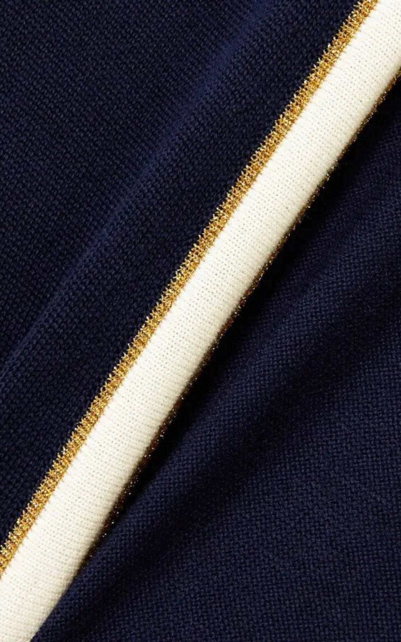 Gucci Button - Embellished Striped Wool Midi Dress - Runway Catalog