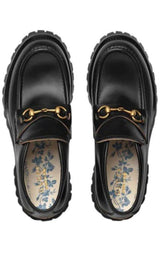 Calfskin Cordovan Horsebit Loafers Gucci