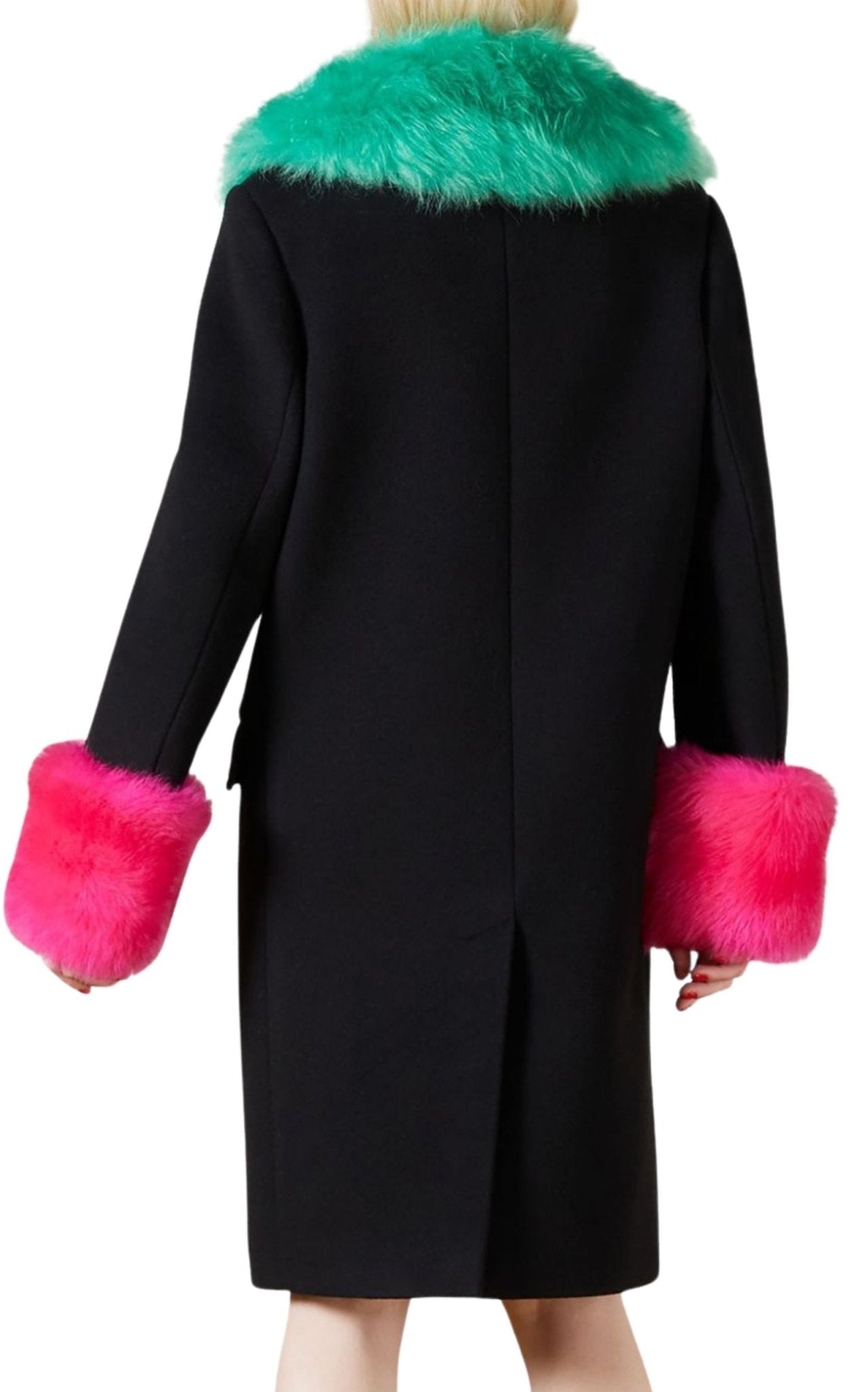 Gucci Cashmere Wool Coat with Shearling - collar - Runway Catalog