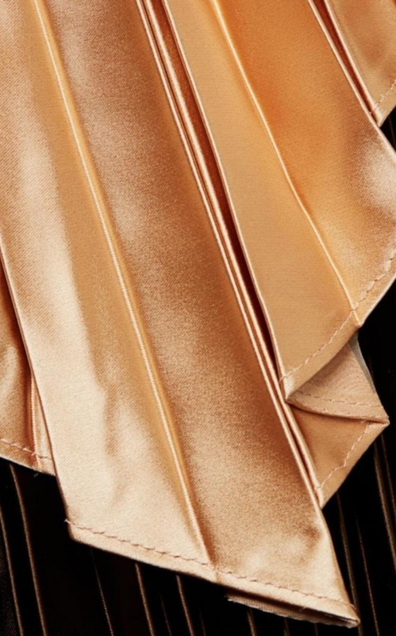 Gucci Colorblock Plisse Cape Dress - Runway Catalog