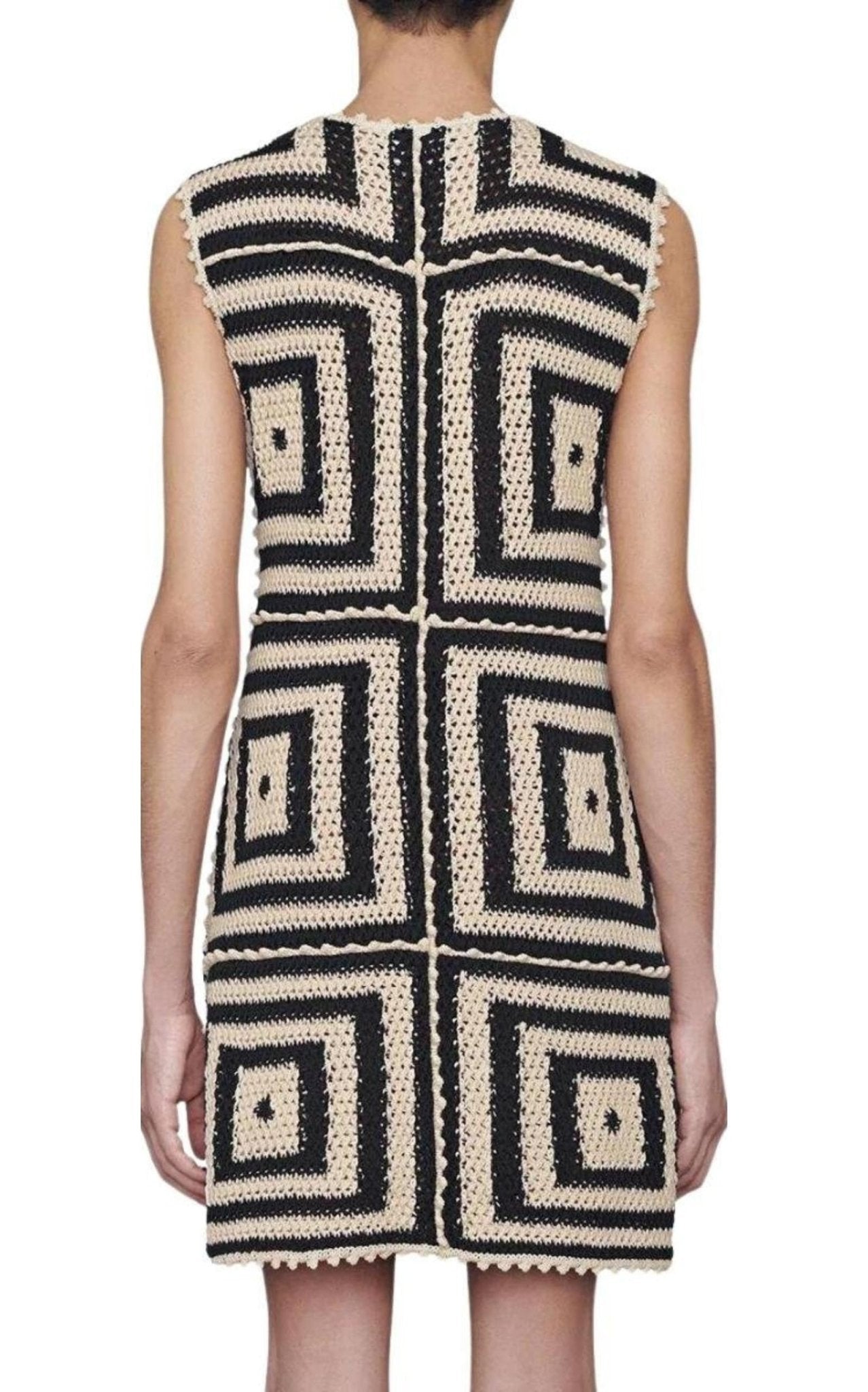 Gucci Crochet - knit Cotton Short Dress - Runway Catalog