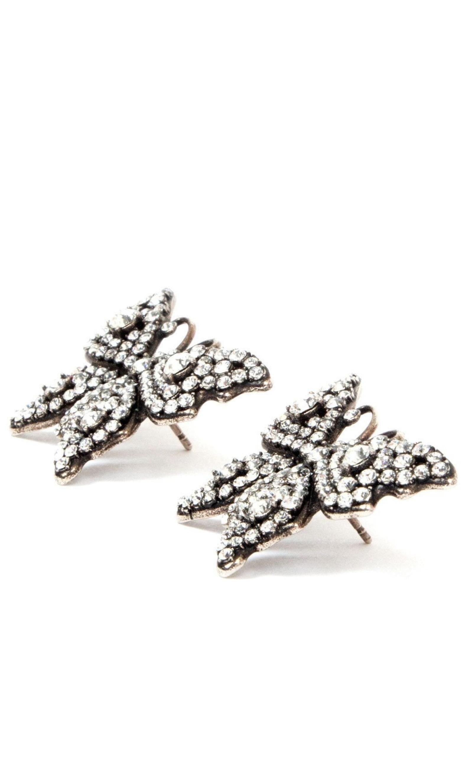 Store New Gucci Silver Butterfly Earrings