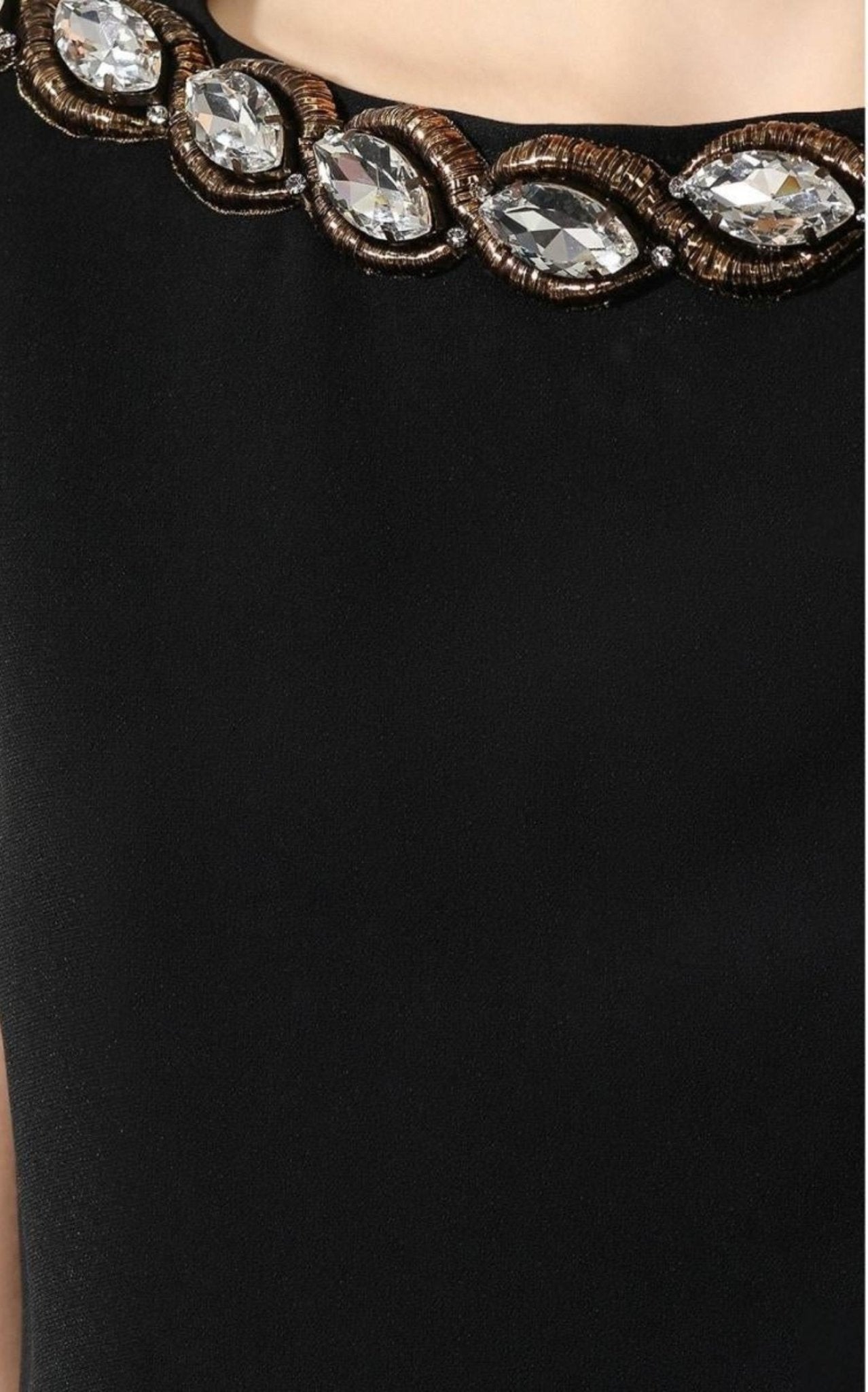 Gucci Crystal Embellished Draped Jersey Shift Dress - Runway Catalog