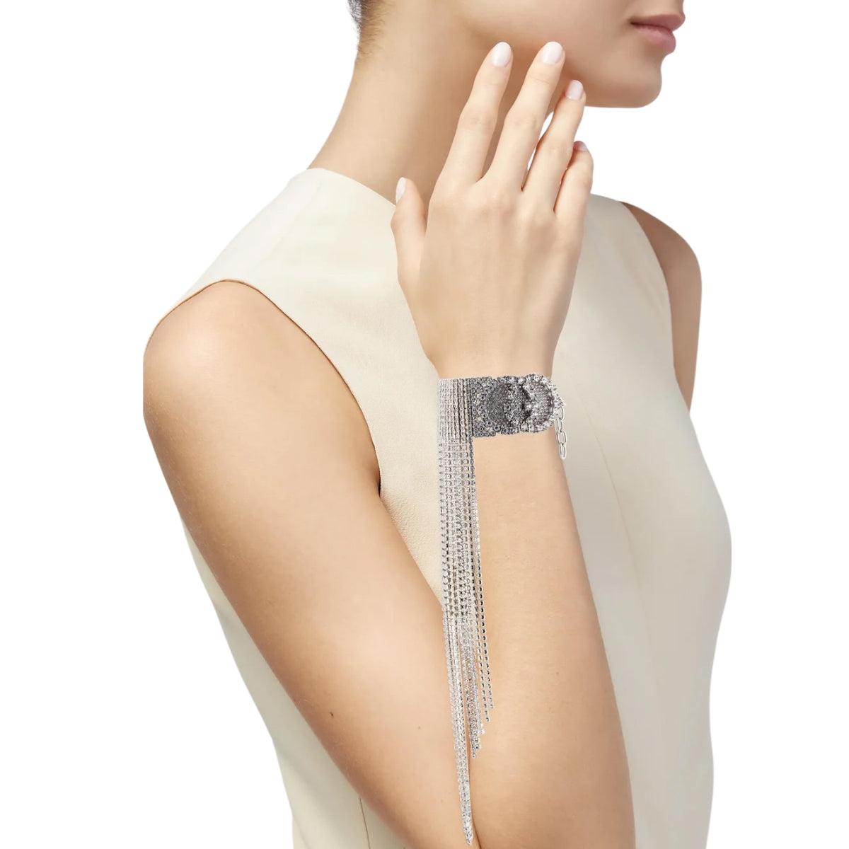 Gucci Crystal - embellished Fringe Bracelet - Runway Catalog