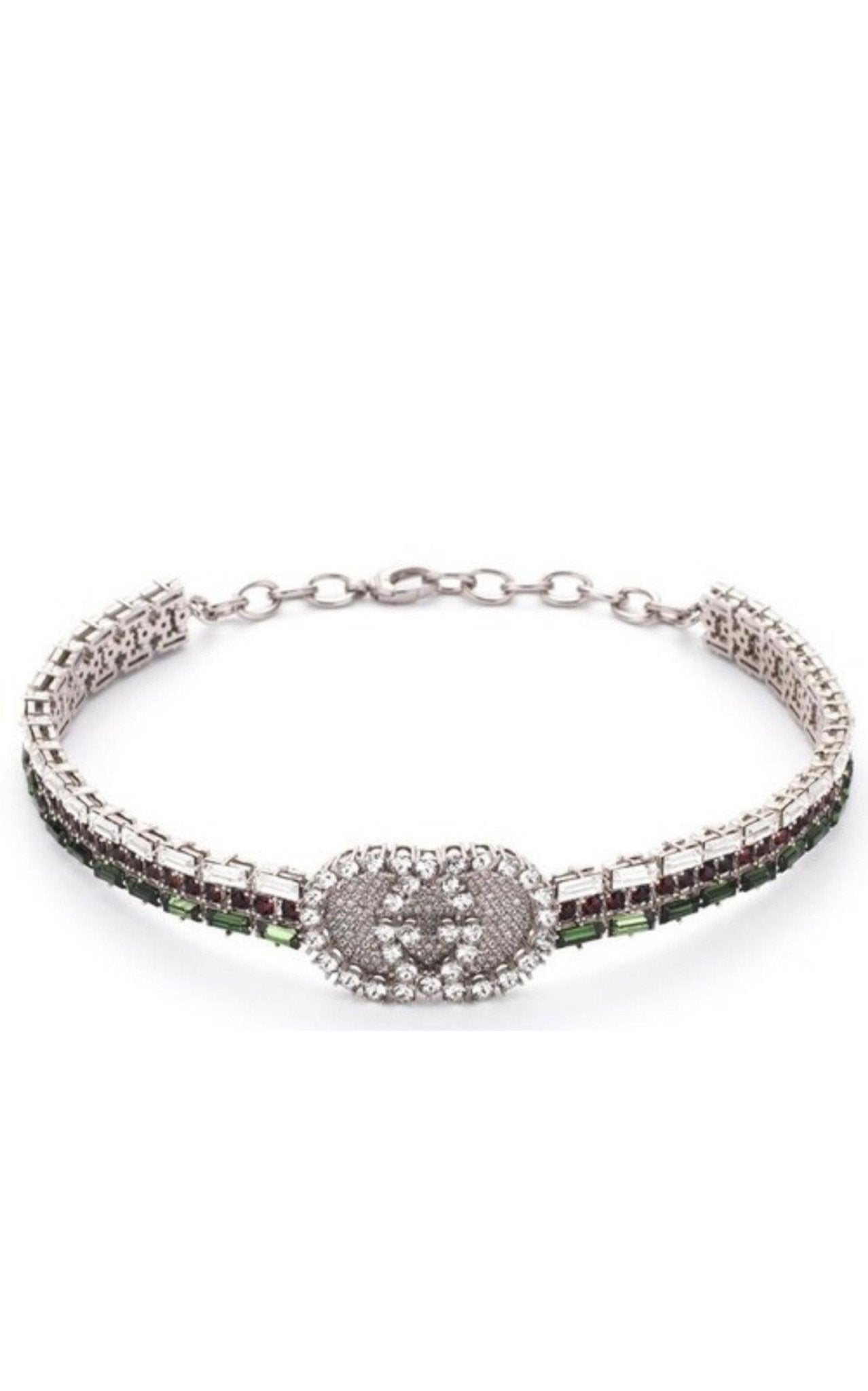 Gucci Crystal - embellished Tennis Gg Choker - Runway Catalog