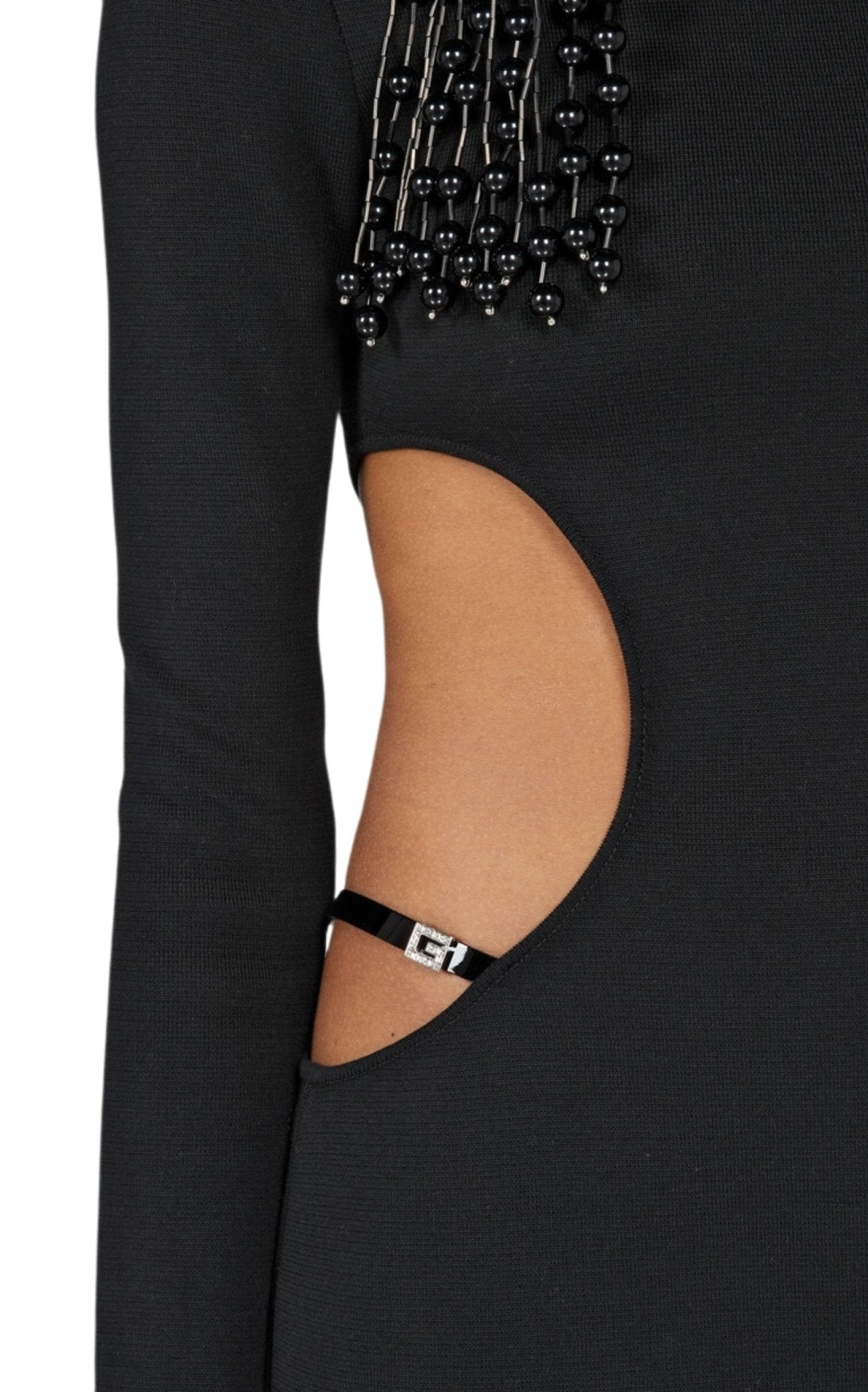 Gucci Crystal G Cutout Dress in Black - Runway Catalog