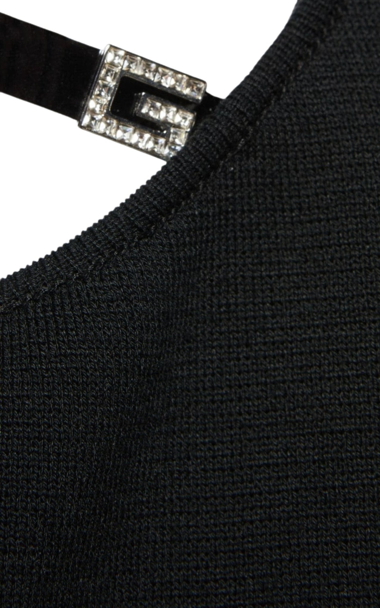Gucci Crystal G Cutout Dress in Black - Runway Catalog