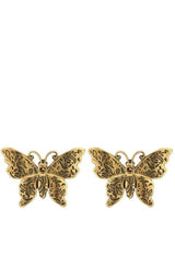 Crystal Studded Butterfly Earrings Gucci