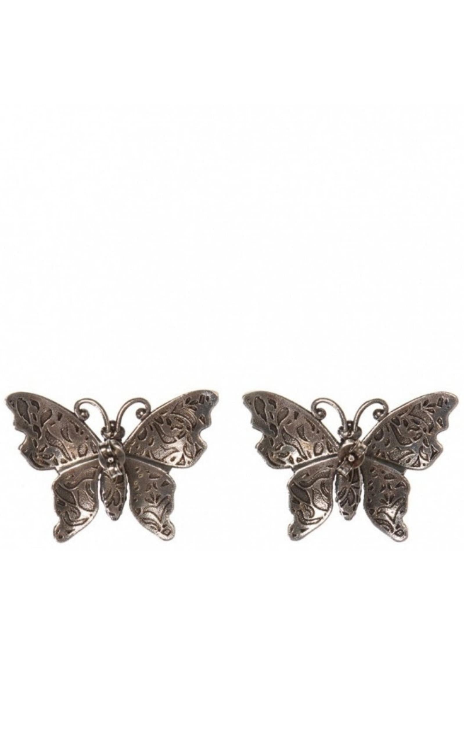 Store New Gucci Silver Butterfly Earrings