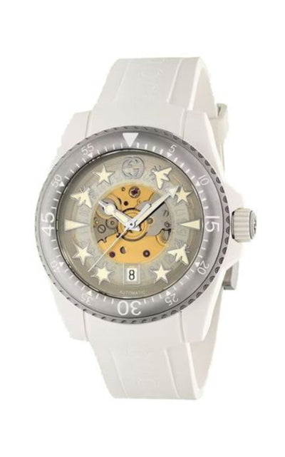 Gucci Dive White Automatic Watch 40mm - Runway Catalog
