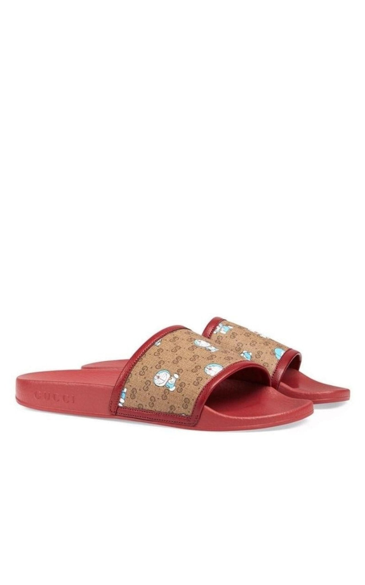Gucci Doraemon GG Supreme Slides - Runway Catalog