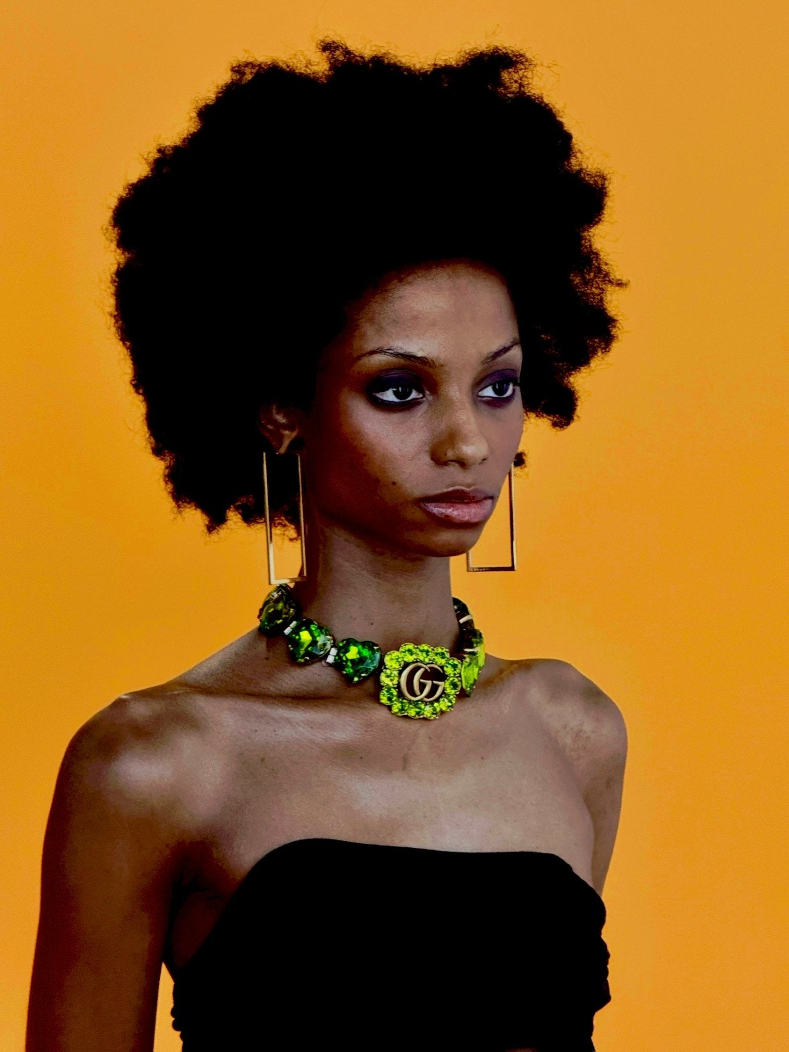 Gucci Double G Heart - crystal Necklace - Runway Catalog