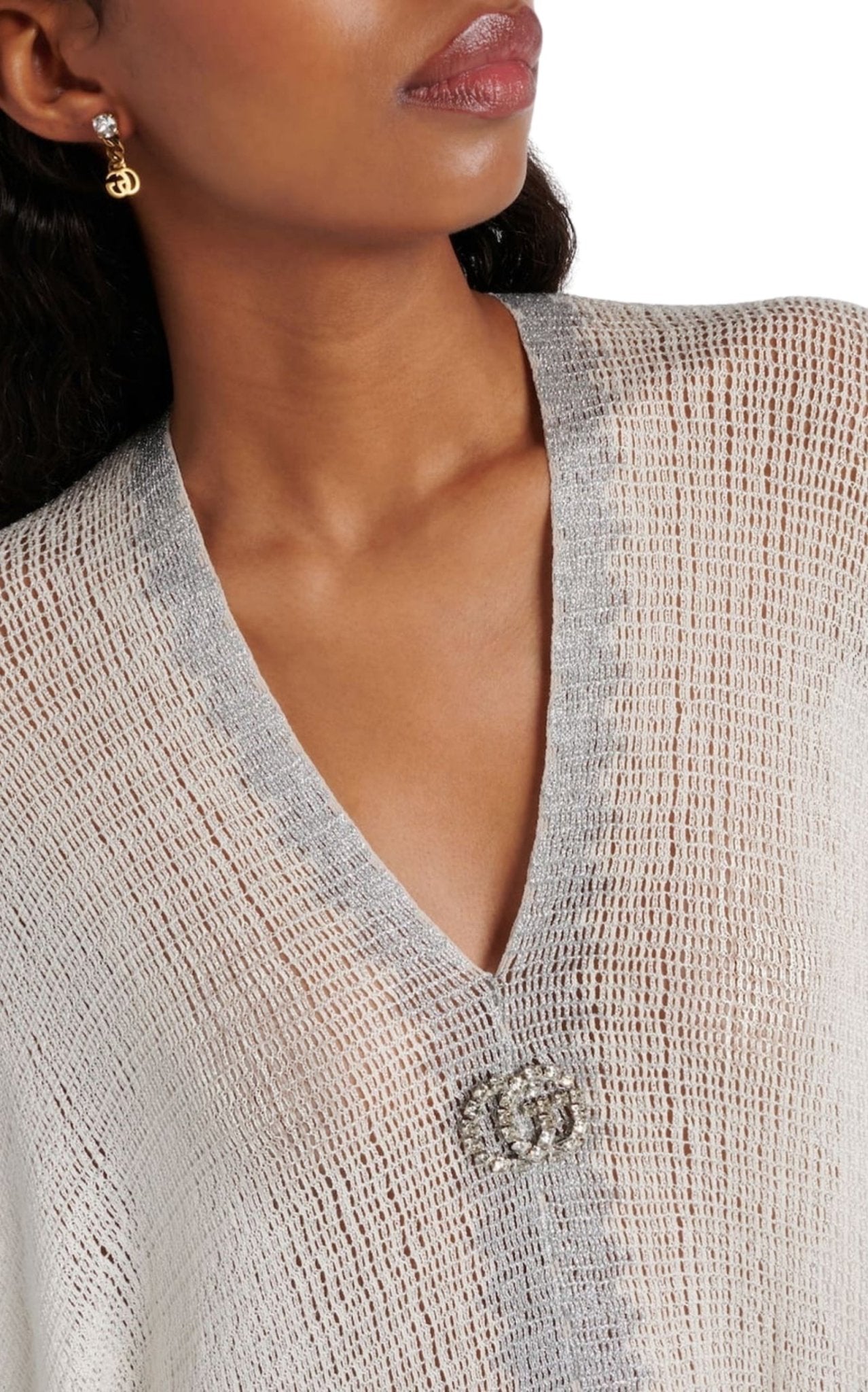 Gucci Double G Lamé and Viscose Dress - Runway Catalog