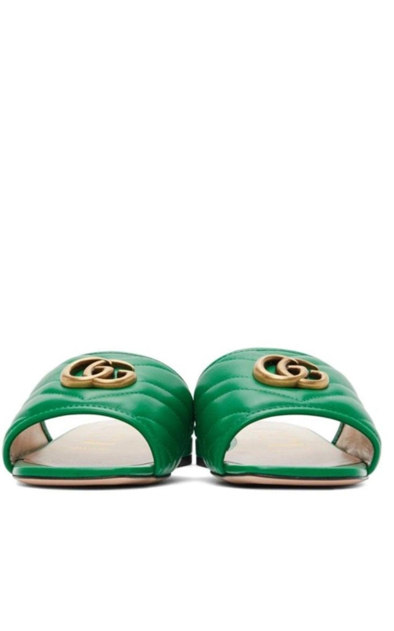 Gucci Double G Leather Sandals - Runway Catalog