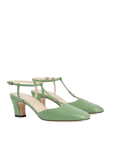Gucci Double G Slingback Green Pumps - Runway Catalog
