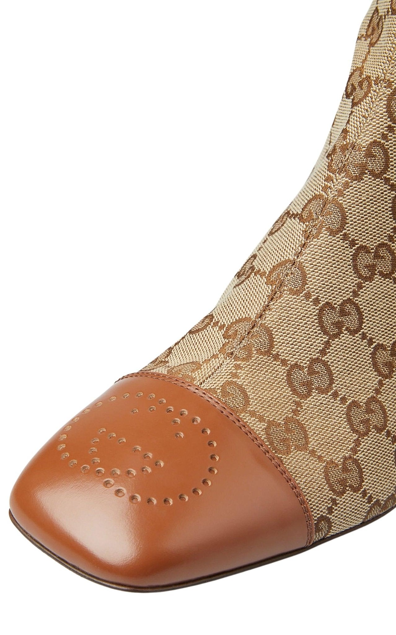 Gucci Ellis GG - Monogram Canvas Knee - High Boots - Runway Catalog