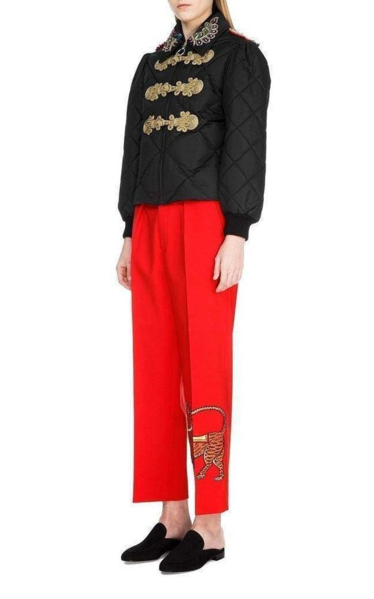 Gucci Embroidered Quilted Bomber Jacket - Runway Catalog