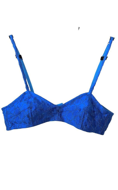 Gucci Embroidered Silk Logo Crop Top - Runway Catalog