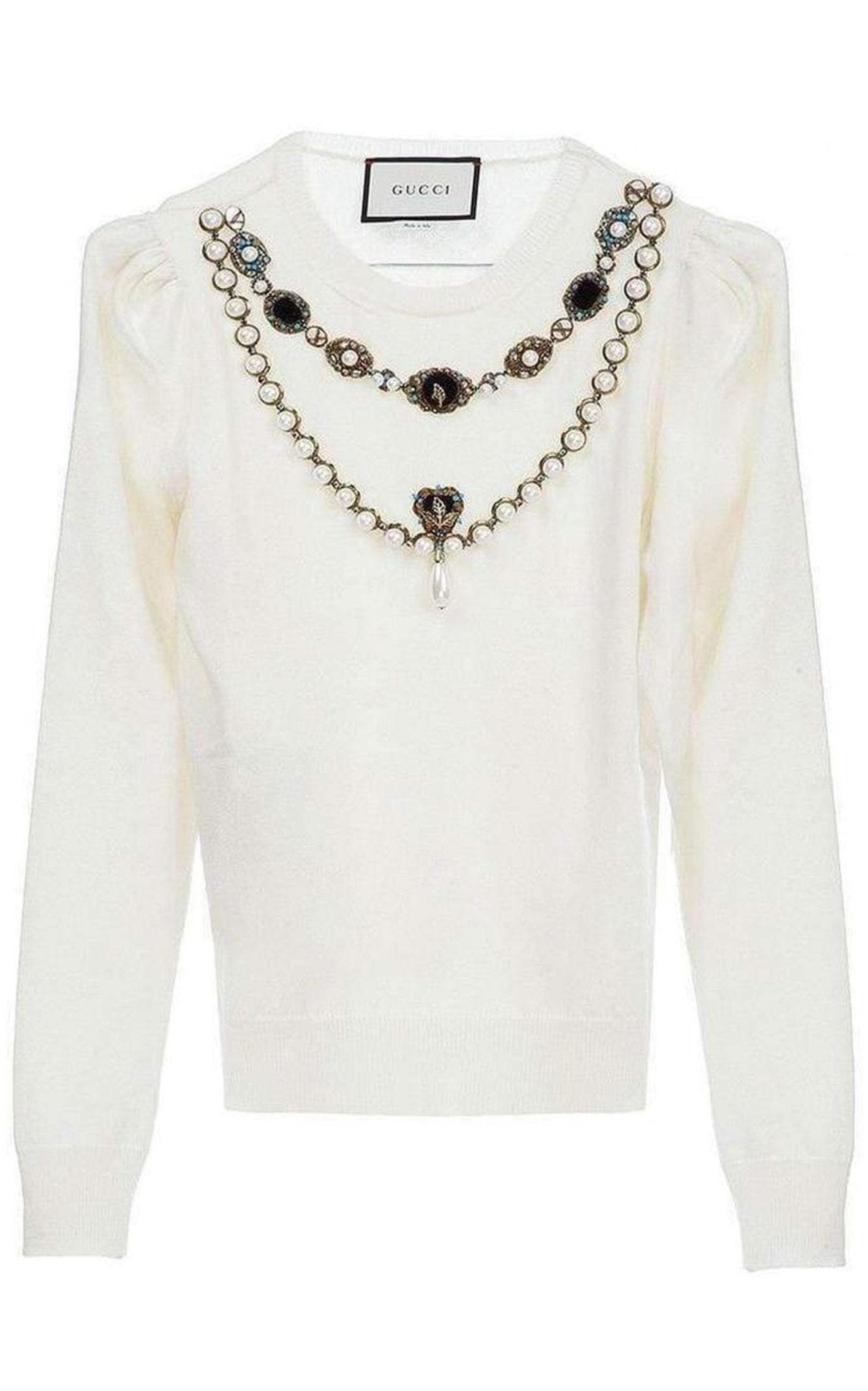 Gucci Embroidered Wool Sweater - Runway Catalog