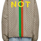 Fake-Not Print Nylon Jacket Gucci