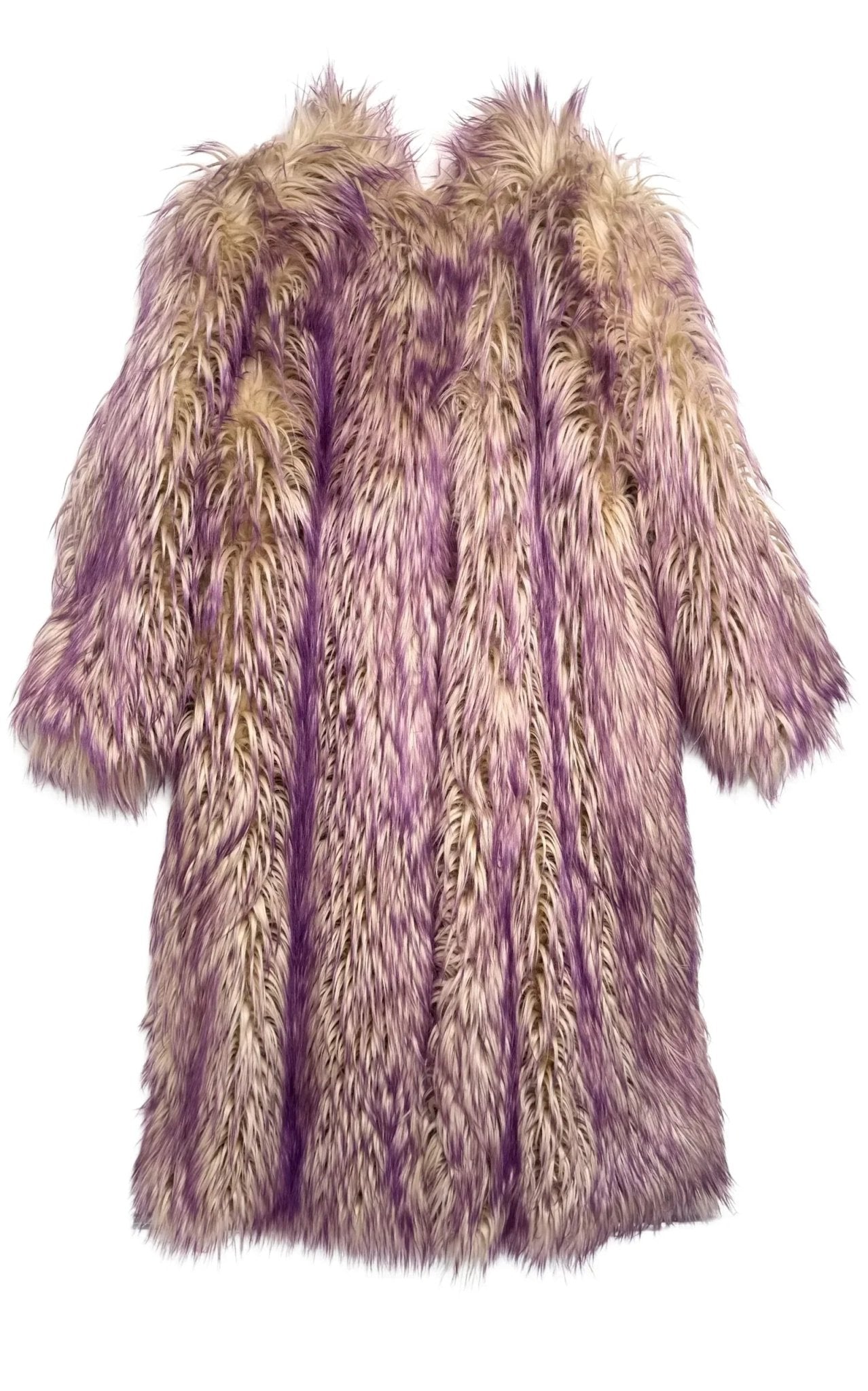 Gucci Faux Fur Coat with Contrast Colored Tips - Runway Catalog