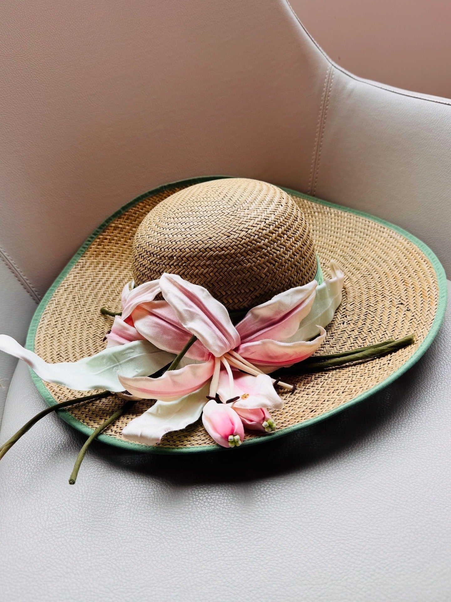 Gucci Floral Detailed Wide Brim Hat - Runway Catalog