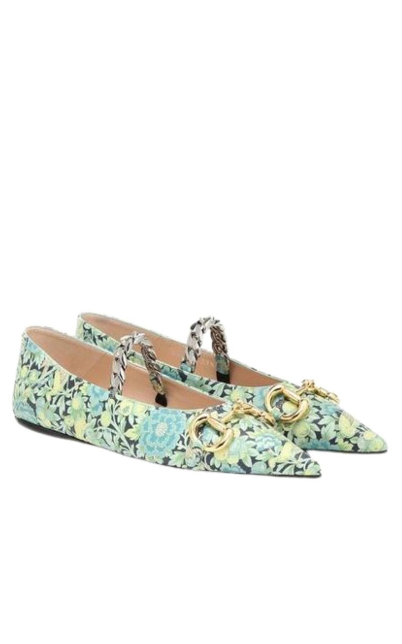 Gucci Floral Horsebit Ballerina Shoes - Runway Catalog