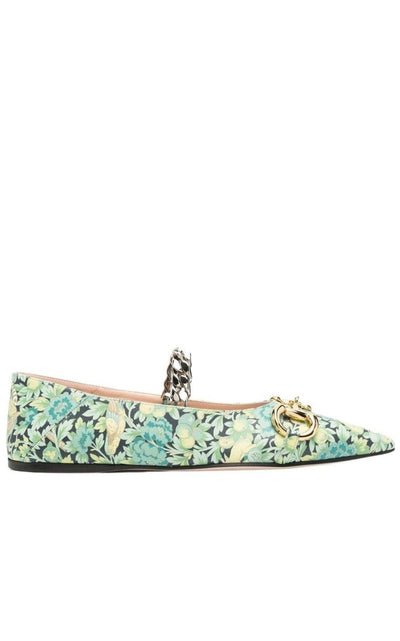 Gucci Floral Horsebit Ballerina Shoes - Runway Catalog