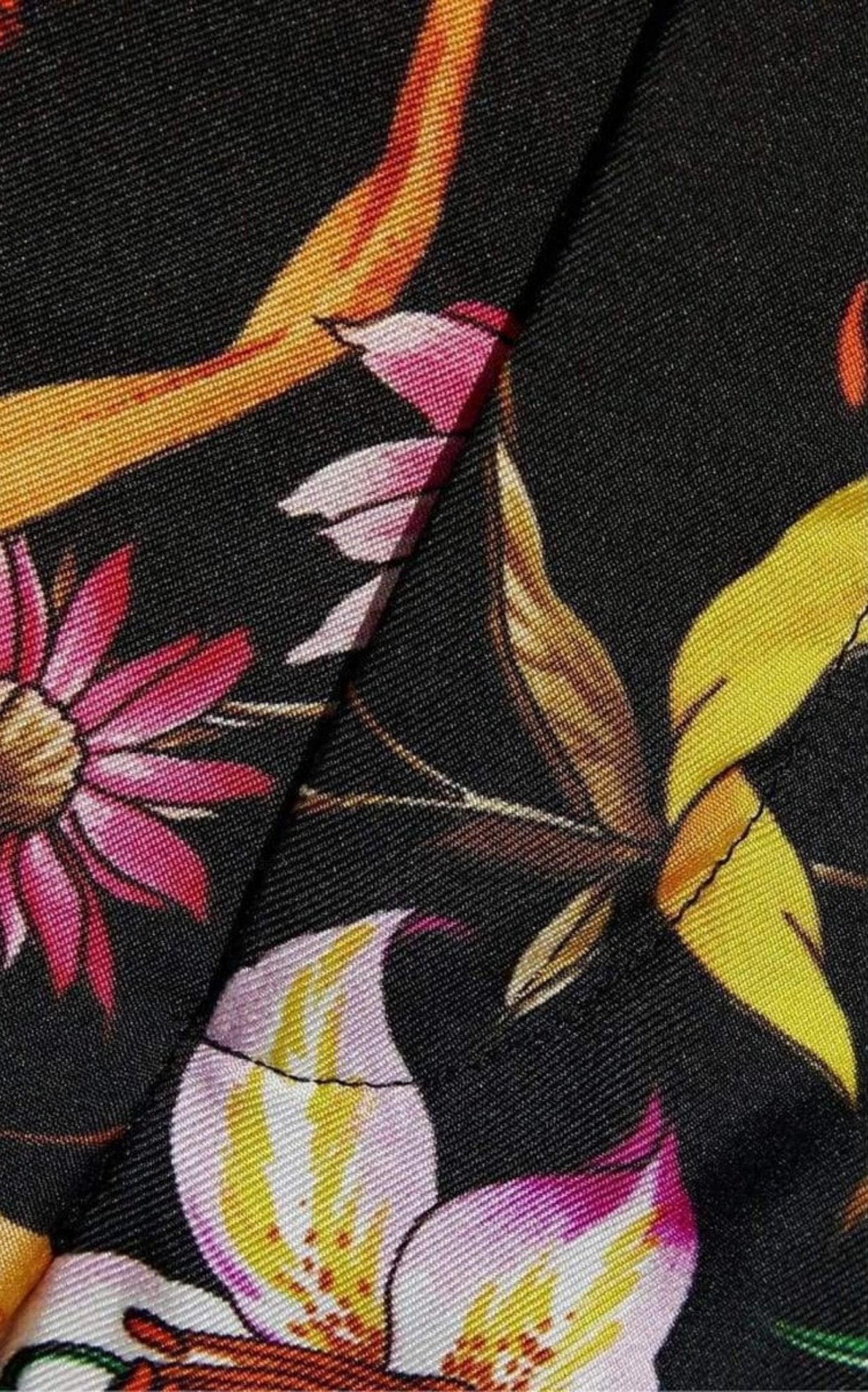 Gucci Floral Print Cropped Silk Trousers Pants - Runway Catalog