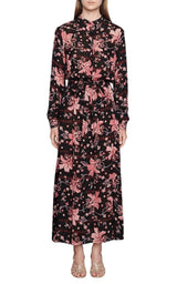 Floral-print Long Dress Gucci