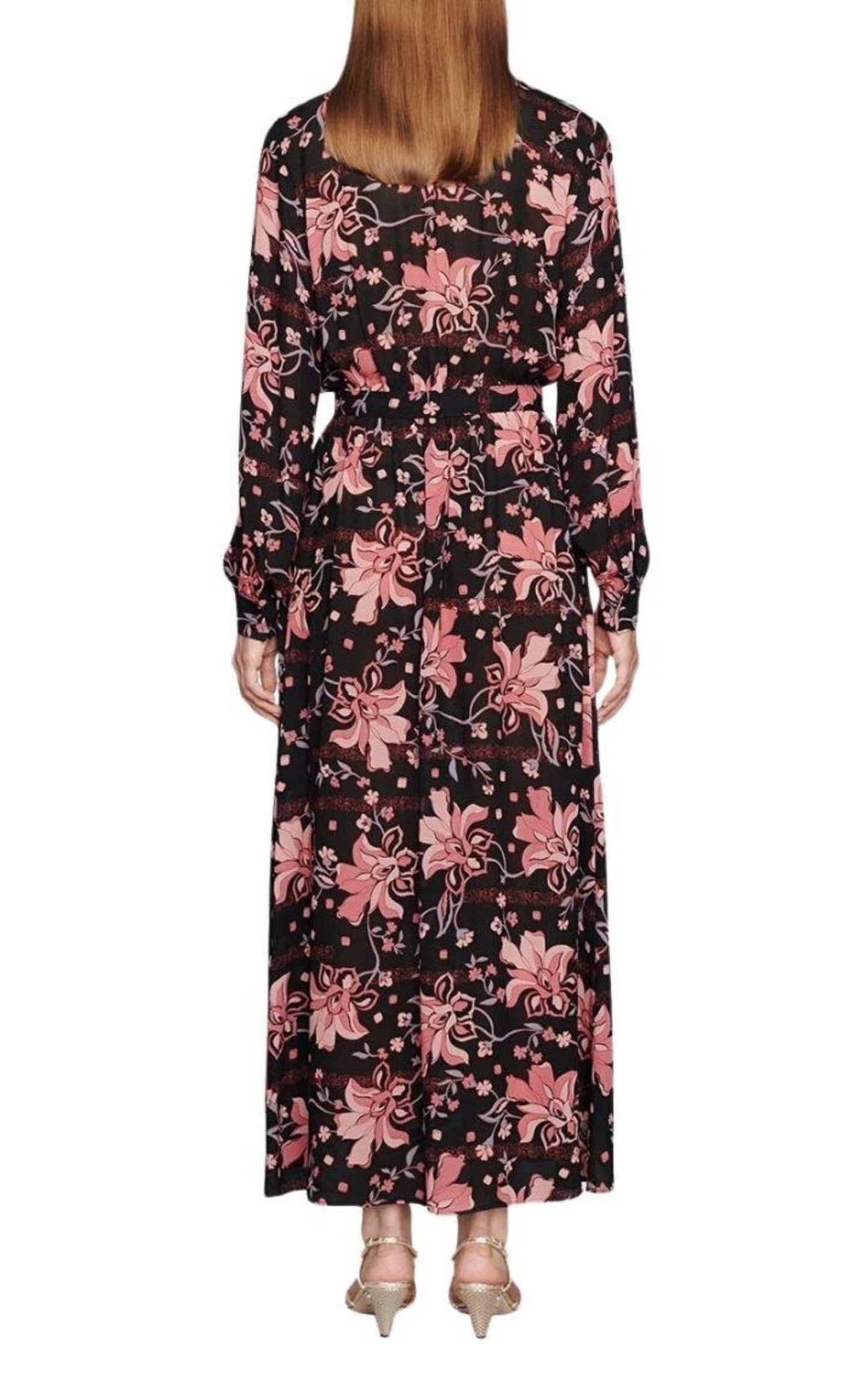 Floral-print Long Dress Gucci