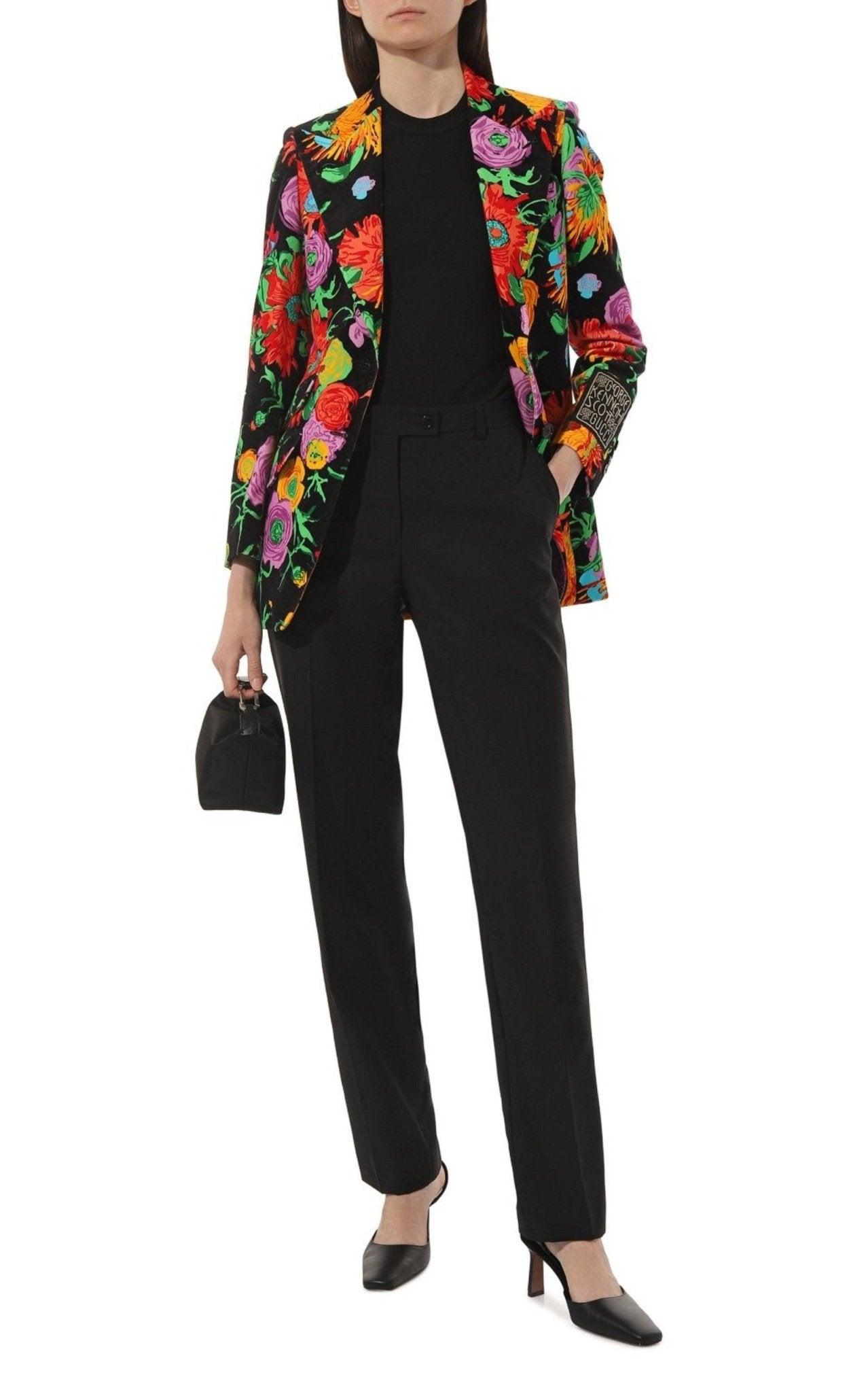 Gucci Floral Print Velvet Blazer - Runway Catalog