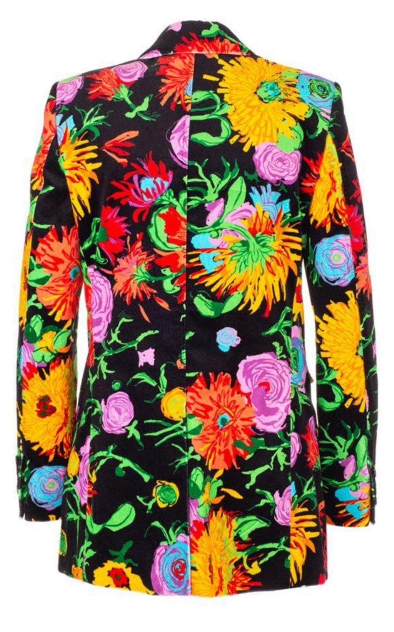 Gucci Floral Print Velvet Blazer - Runway Catalog