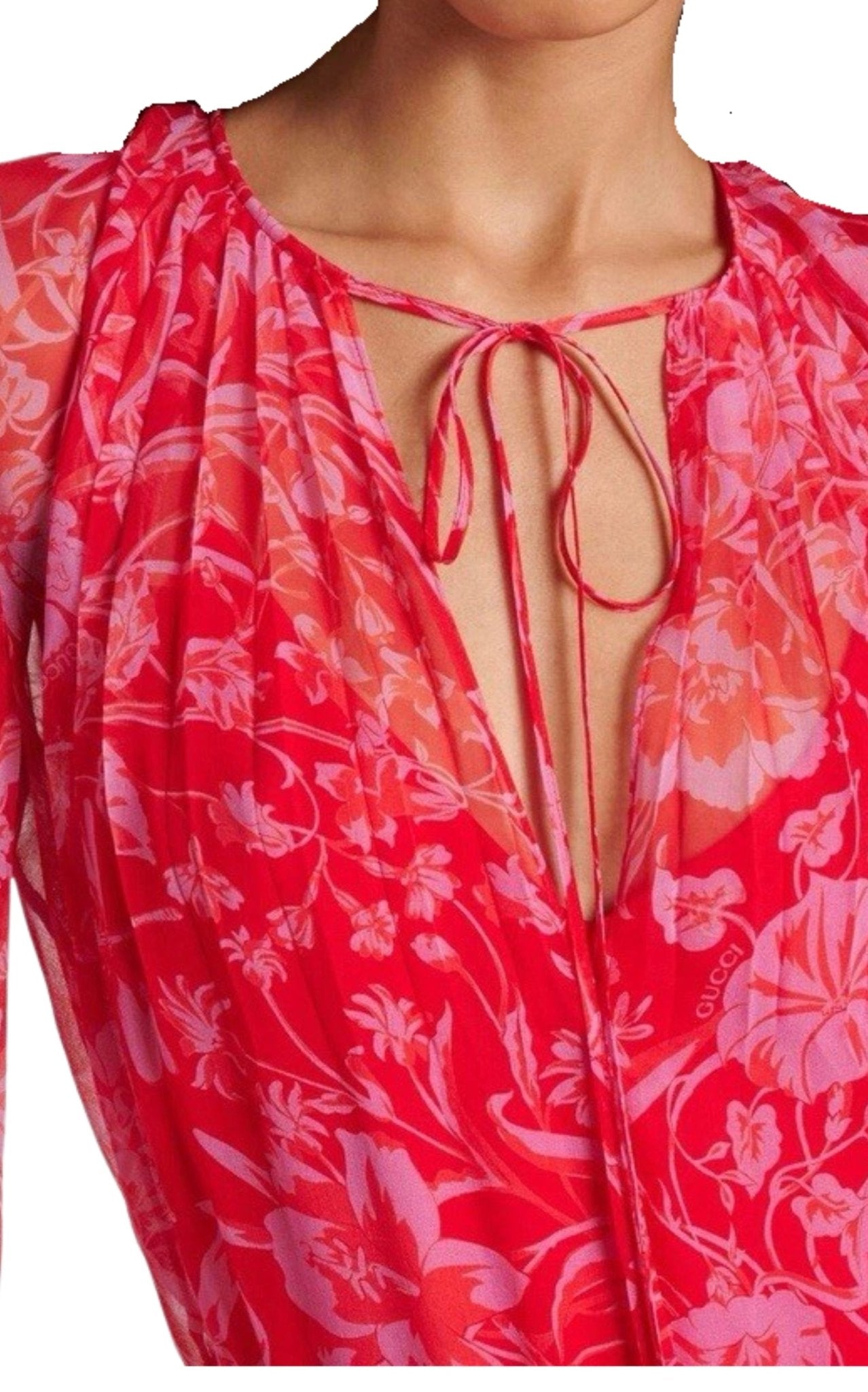 Gucci Floral Silk Maxi Dress - Runway Catalog