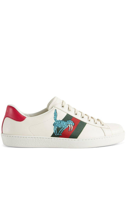 Freya Hartas Ace Leather Sneakers Gucci