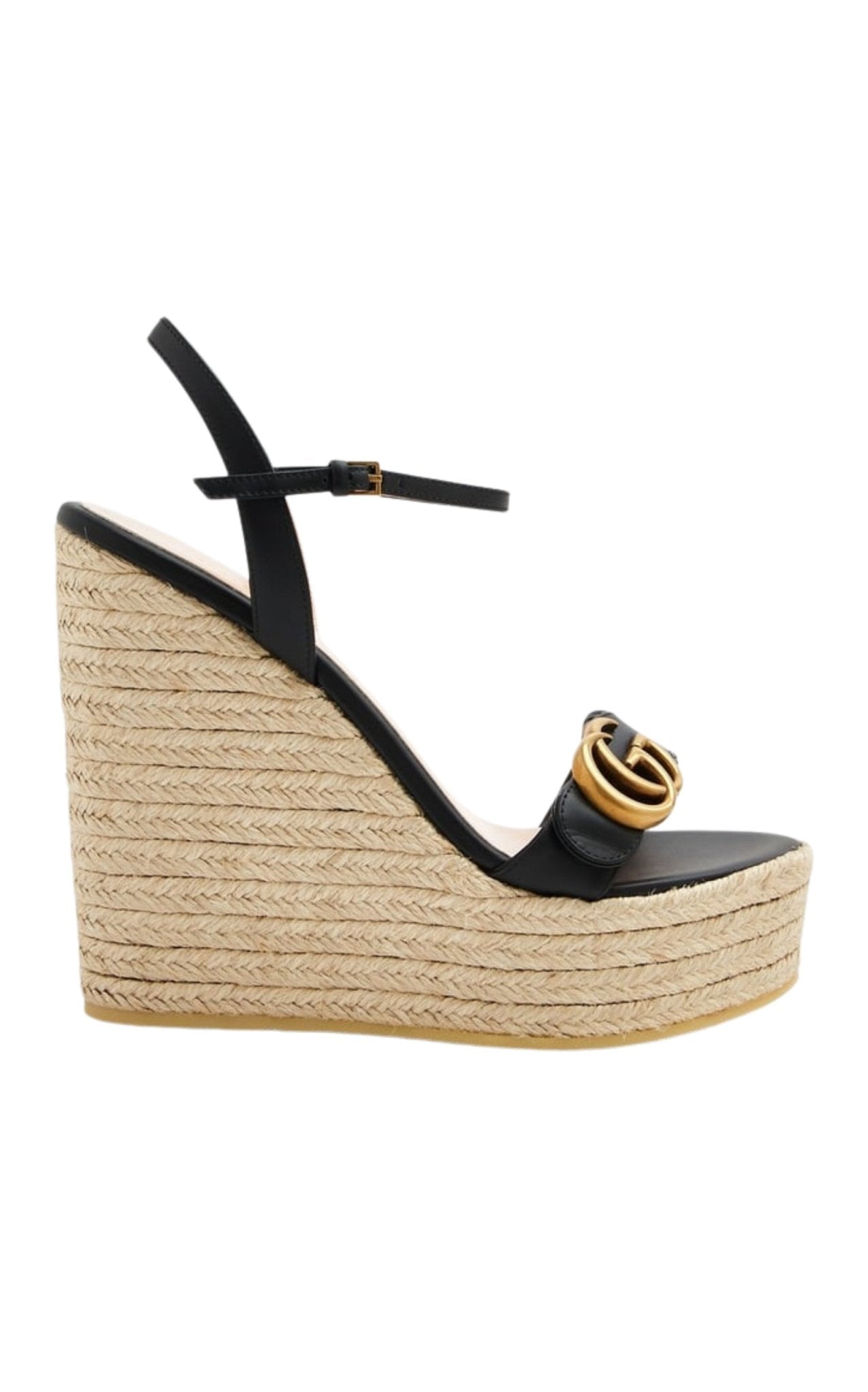 Gucci GG Espadrille Wedge Sandals - Runway Catalog