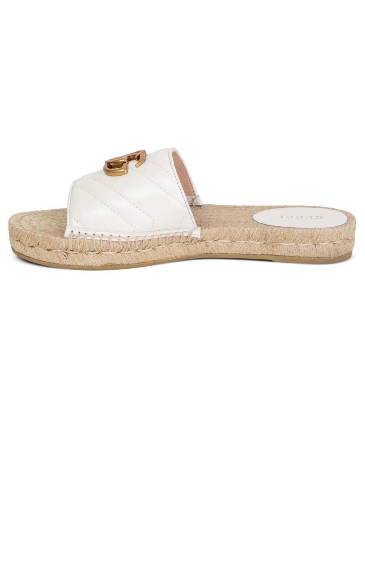 Gucci Gg Logo Quilted Leather Espadrilles - Runway Catalog