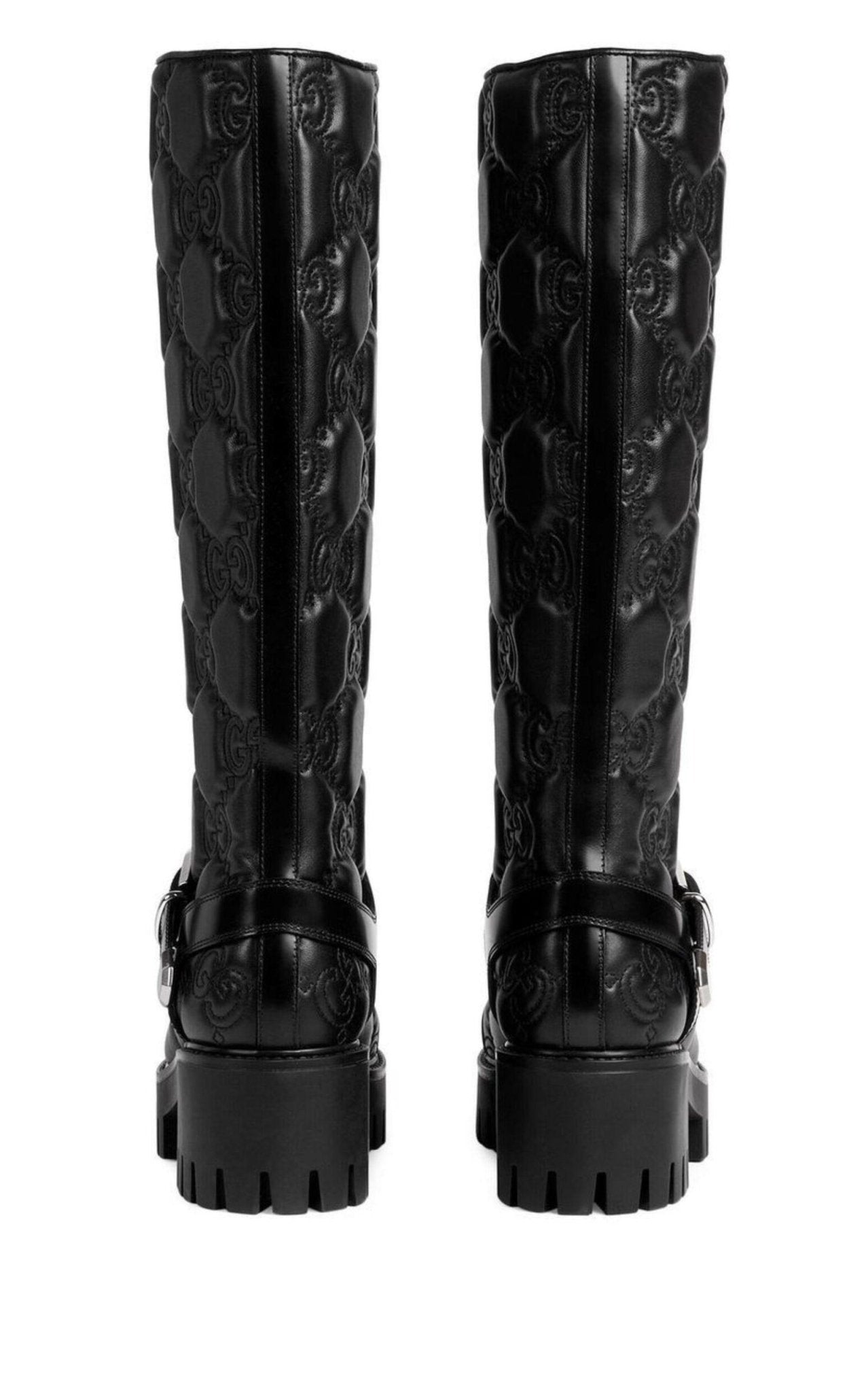 Gucci GG Matelassé Lug Sole Boots - Runway Catalog
