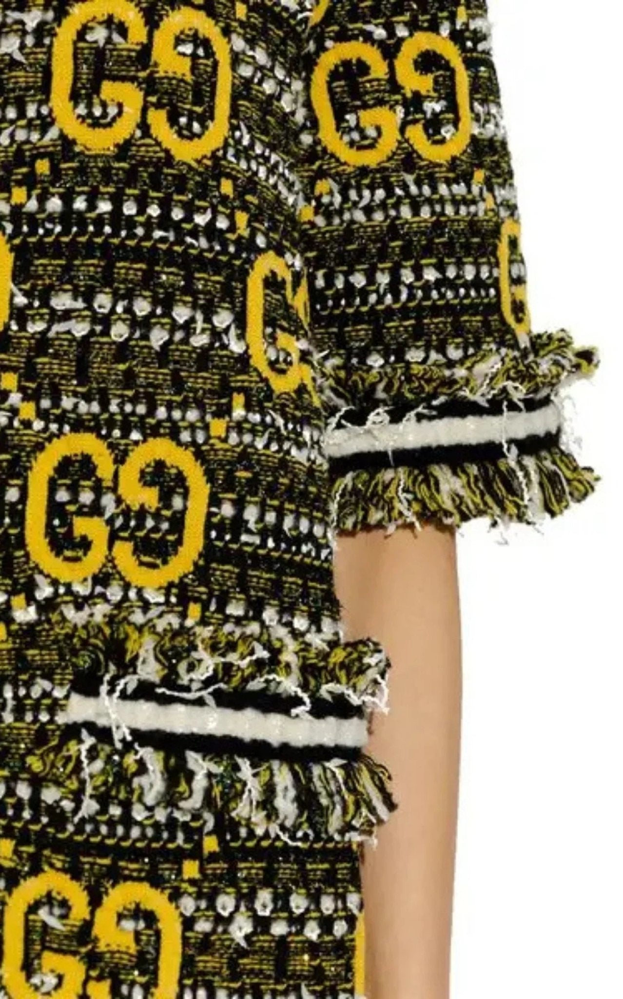 Gucci GG Tweed and Lamé Dress - Runway Catalog