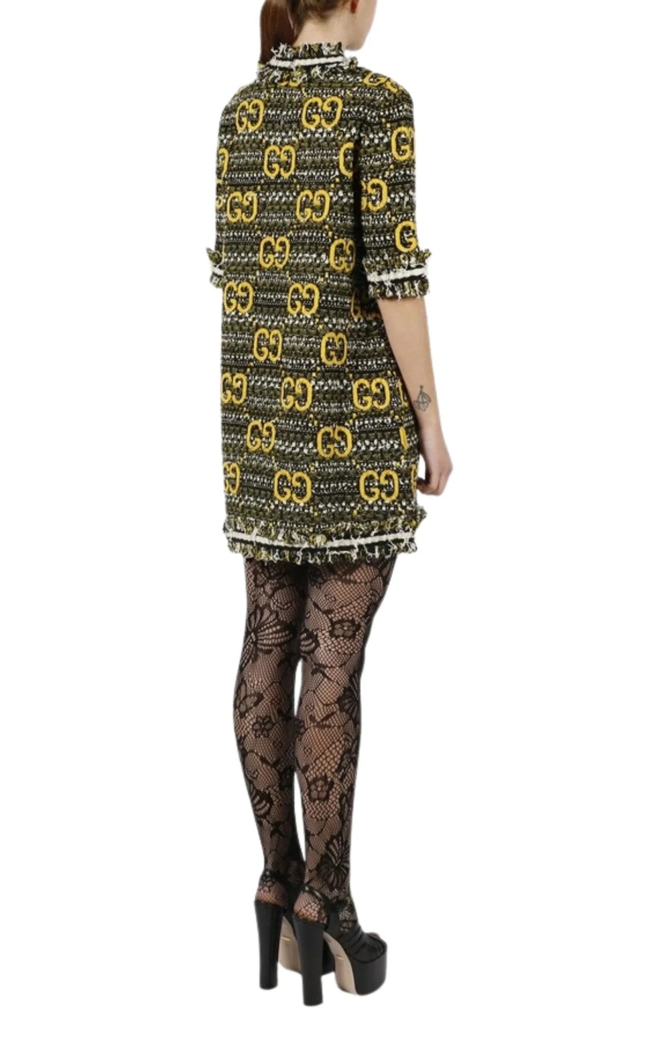 Gucci GG Tweed and Lamé Dress - Runway Catalog