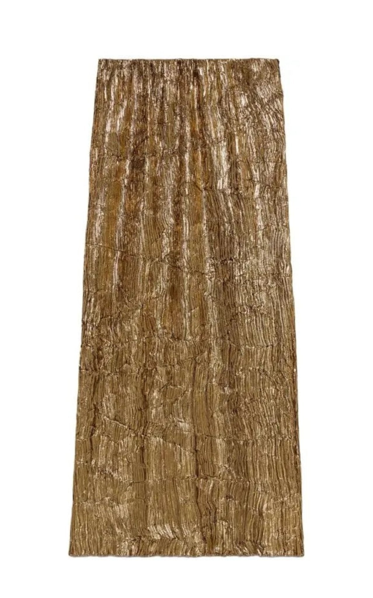 Gucci Gold Froisse Lurex Skirt - Runway Catalog