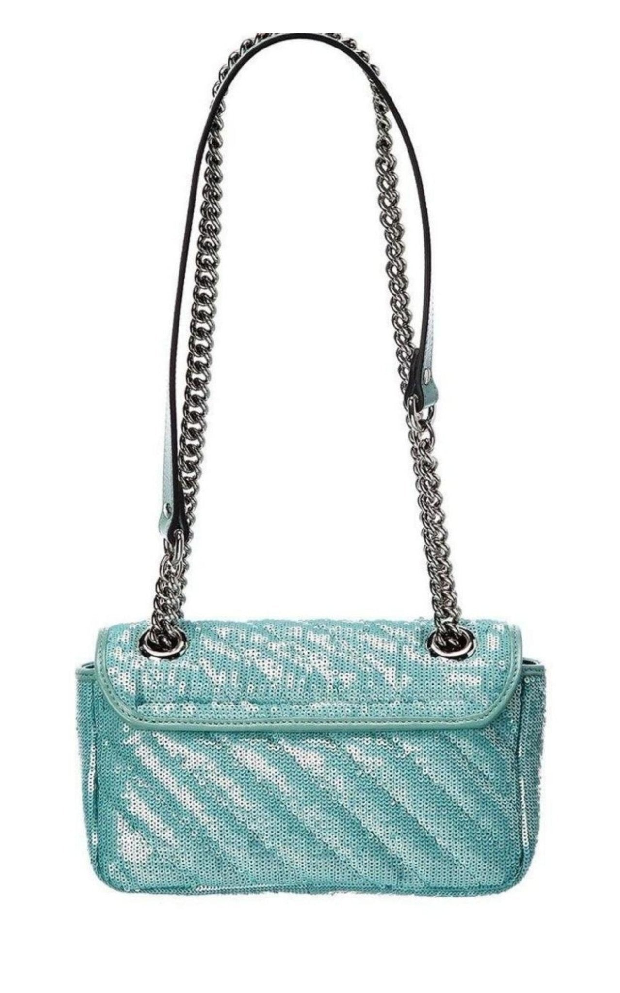 Gucci Green GG Marmont Mini Sequin Shoulder Bag - Runway Catalog