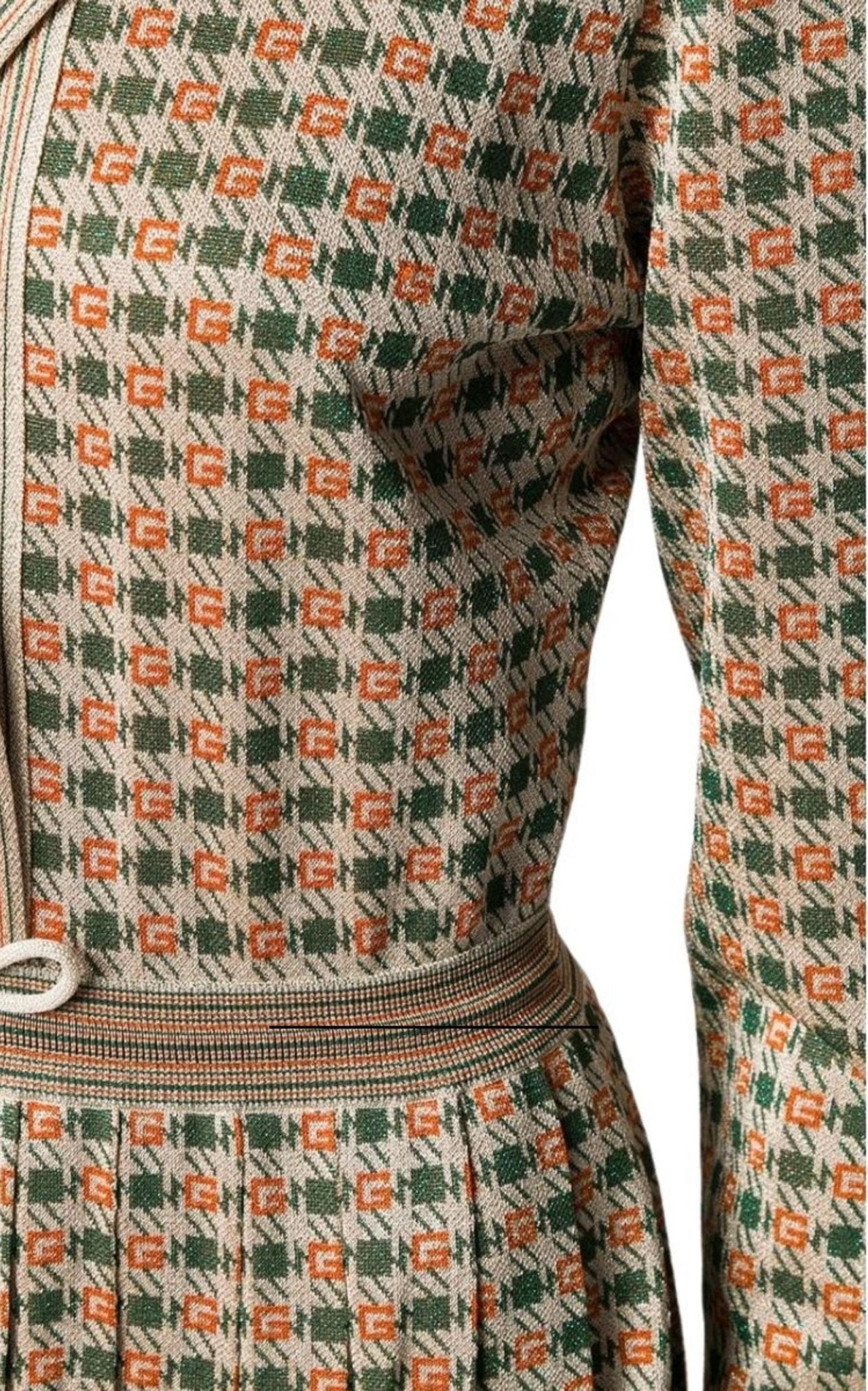 Gucci Gucci Long Square G Lamé Dress - Runway Catalog