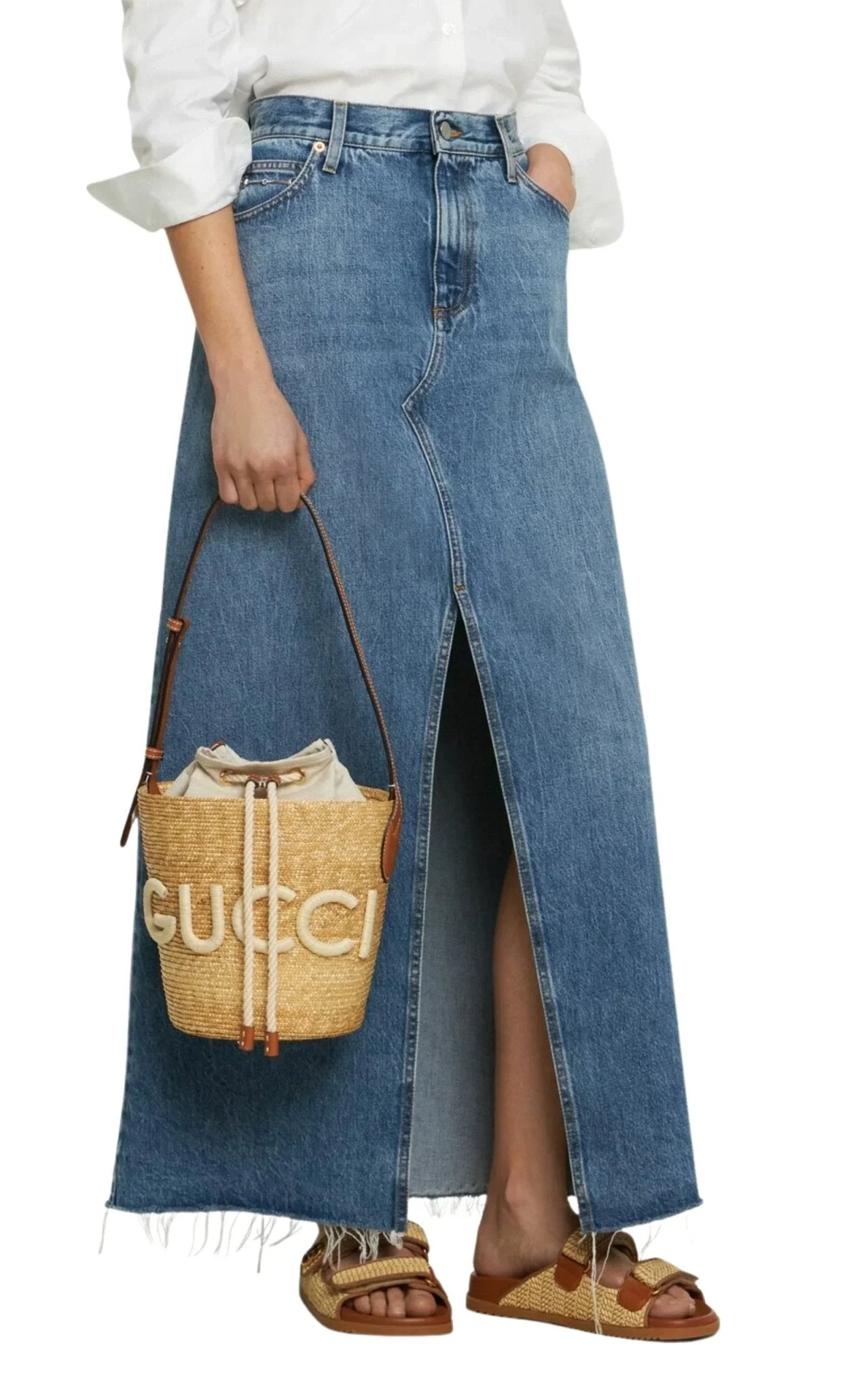 Gucci Gucci Shoulder Bag With Patch bucket bag - Runway Catalog
